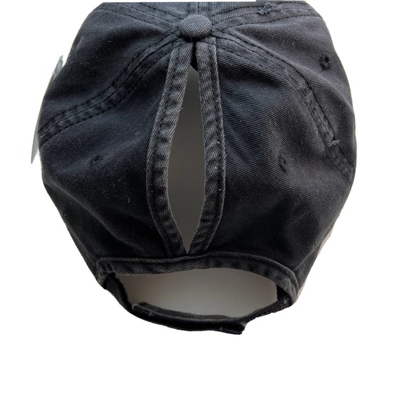 Women's Embroidered Baseball Ponytail Cap Hat Believe Adjustable Cotton - Picture 5 of 6